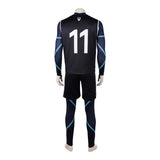 BLUE LOCK Nagi Seishiro Black Soccer Jersey Cosplay Costume Outfit Halloween Carnival Suit