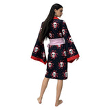 Boa Hancock Women Black Kimono Cosplay Costume Outfit Halloween Carnival Suit