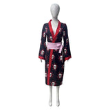 Boa Hancock Women Black Kimono Cosplay Costume Outfit Halloween Carnival Suit