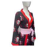 Boa Hancock Women Black Kimono Cosplay Costume Outfit Halloween Carnival Suit