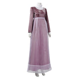 Bridgerton Sophie Beckett Women Purple Dress Cosplay Costume Outfit Halloween Carnival Suit