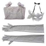 Bridgerton Sophie Beckett Women White Outfit Cosplay Costume Outfit Halloween Carnival Suit