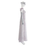 Bridgerton Sophie Beckett Women White Outfit Cosplay Costume Outfit Halloween Carnival Suit