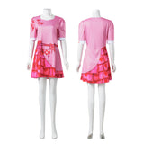 Bridget Women Pink Dress Cosplay Costume Outfits Halloween Carnival Suit