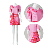 Bridget Women Pink Dress Cosplay Costume Outfits Halloween Carnival Suit