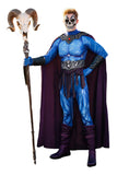 Skeletor Blue Jumpsuit Cosplay Costume Outfit Halloween Carnival Suit