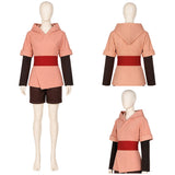 Cara Women Pink Hooded Set Cosplay Costume Outfit Halloween Carnival Suit