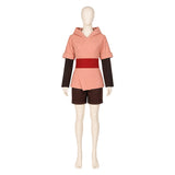 Cara Women Pink Hooded Set Cosplay Costume Outfit Halloween Carnival Suit