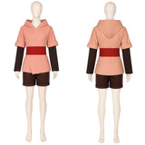 Cara Women Pink Hooded Set Cosplay Costume Outfit Halloween Carnival Suit