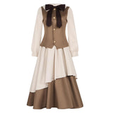 Cardcaptor Sakura Tomoyo Daidouji Women Brown Dress Cosplay Costume Outfits Halloween Carnival Suit