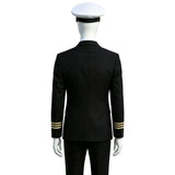 Catch Me If You Can Frank Abagnale Black Captain Uniform Cosplay Costume Outfit Halloween Carnival Suit