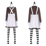 Charlie and the Chocolate Factory Chocolate Women Dress Outfit Cosplay Costume Outfits Halloween Carnival Suit