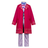 Charlie and the Chocolate Factory Young Willy Wonka Red Outfit Cosplay Costume Outfit Halloween Carnival Suit