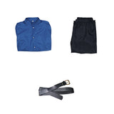 Chikyuu no Undou ni Tsuite Rafał Blue Outfit Cosplay Costume Outfit Halloween Carnival Suit