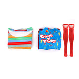 Child's Play Chucky Women Blue Outfit Cosplay Costume Outfit Halloween Carnival Suit