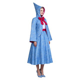Cinderella Fairy Godmother Women Blue Outfit Cosplay Costume Outfit Halloween Carnival Suit