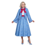 Cinderella Fairy Godmother Women Blue Outfit Cosplay Costume Outfit Halloween Carnival Suit
