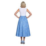 Cinderella Fairy Godmother Women Blue Outfit Cosplay Costume Outfit Halloween Carnival Suit