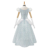 Cinderella Light Blue Dress Cosplay Costume Outfit Halloween Carnival Suit