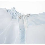 Cinderella Light Blue Dress Cosplay Costume Outfit Halloween Carnival Suit
