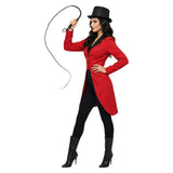 Circus Animal Trainer Women Red Outfit Cosplay Costume Outfit Halloween Carnival Suit