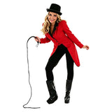 Circus Animal Trainer Women Red Outfit Cosplay Costume Outfit Halloween Carnival Suit