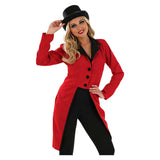 Circus Animal Trainer Women Red Outfit Cosplay Costume Outfit Halloween Carnival Suit