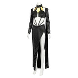 Clair Obscur Lune Women Black Outfit Cosplay Costume Outfit Halloween Carnival Suit