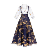 Clair Obscur：Expedition 33 Clair‌ Women Blue Dress Cosplay Costume Outfit Halloween Carnival Suit