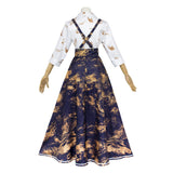 Clair Obscur：Expedition 33 Clair‌ Women Blue Dress Cosplay Costume Outfit Halloween Carnival Suit