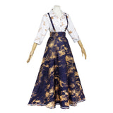 Clair Obscur：Expedition 33 Clair‌ Women Blue Dress Cosplay Costume Outfit Halloween Carnival Suit
