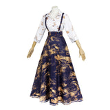 Clair Obscur：Expedition 33 Clair‌ Women Blue Dress Cosplay Costume Outfit Halloween Carnival Suit