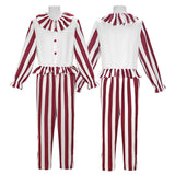 Clown in a Cornfield Flando Red Outfit Cosplay Costume Outfits Halloween Carnival Suit