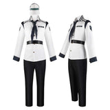 Coby White Uniform Outfit Cosplay Costume Outfit Halloween Carnival Suit
