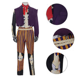 CoCo Hé‌ctor Rivera Purple Outfit Cosplay Costume Outfit Halloween Carnival Suit
