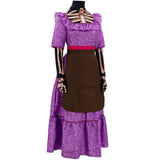 CoCo Imelda Women Purple Dress Cosplay Costume Outfit Halloween Carnival Suit