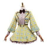 Code Geass C.C. Women Green Plaid Skirt Cosplay Costume Outfit Halloween Carnival Suit