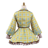 Code Geass C.C. Women Green Plaid Skirt Cosplay Costume Outfit Halloween Carnival Suit