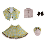 Code Geass C.C. Women Green Plaid Skirt Cosplay Costume Outfit Halloween Carnival Suit