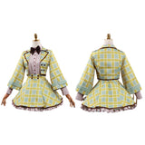 Code Geass C.C. Women Green Plaid Skirt Cosplay Costume Outfit Halloween Carnival Suit