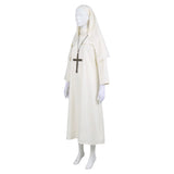 Conjuring The Nun Women White Outfit Cosplay Costume Outfit Halloween Carnival Suit