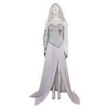 Corpse Bride Emily Women White Wedding Dress Cosplay Costume Outfits Halloween Carnival Suit