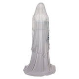 Corpse Bride Emily Women White Wedding Dress Cosplay Costume Outfits Halloween Carnival Suit