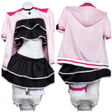 Cosmic Princess Kaguya Noi Komazawa Women Pink and Black Outfit Cosplay Costume Outfit Halloween Carnival Suit
