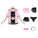 Cosmic Princess Kaguya Noi Komazawa Women Pink and Black Outfit Cosplay Costume Outfit Halloween Carnival Suit