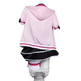 Cosmic Princess Kaguya Noi Komazawa Women Pink and Black Outfit Cosplay Costume Outfit Halloween Carnival Suit