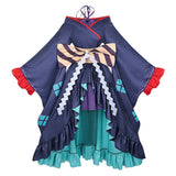 Cosmic Princess Kaguya Tsukimi Yachiyo Women Blue Kimono Cosplay Costume Outfit Halloween Carnival Suit