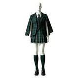 Coven Academy Blair Women Green School Uniform Cosplay Costume Outfit Halloween Carnival Suit