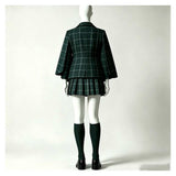 Coven Academy Blair Women Green School Uniform Cosplay Costume Outfit Halloween Carnival Suit