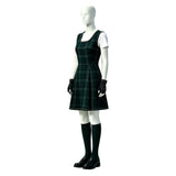 Coven Academy Sasha Women Green Dress Cosplay Costume Outfit Halloween Carnival Suit